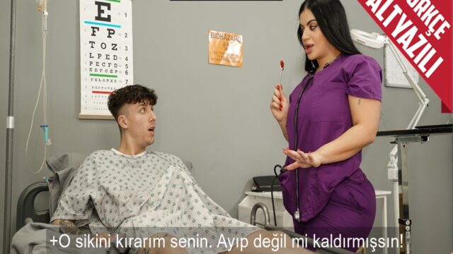 İri Kalçaları Olan Hemşireyi Görünce Ameliyat Önlüğünden Siki Göründü