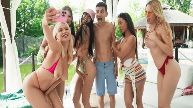 Kadınların Göl Kenarındaki Altın Gününe Katılan Genç Sikici